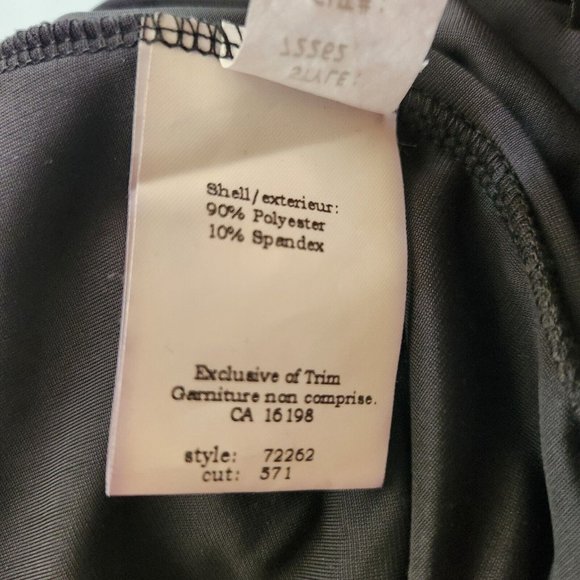 Vintage Evening Velvet Long Skirt Gothic Steampunk Black Size Large - Picture 6 of 9